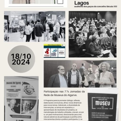 7as. Jornadas da Rede de Museu do Algarve , Auditório dos Paços do Concelho Século XXI, no dia 18 de Outubro de 2024